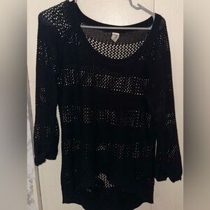 Womens Size Medium Is2 Fishnet Sweater.
